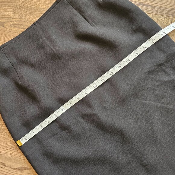 AKRIS Lightweight Wool Blend Knee-Length Pencil Skirt US 6, Black - Picture 5 of 13